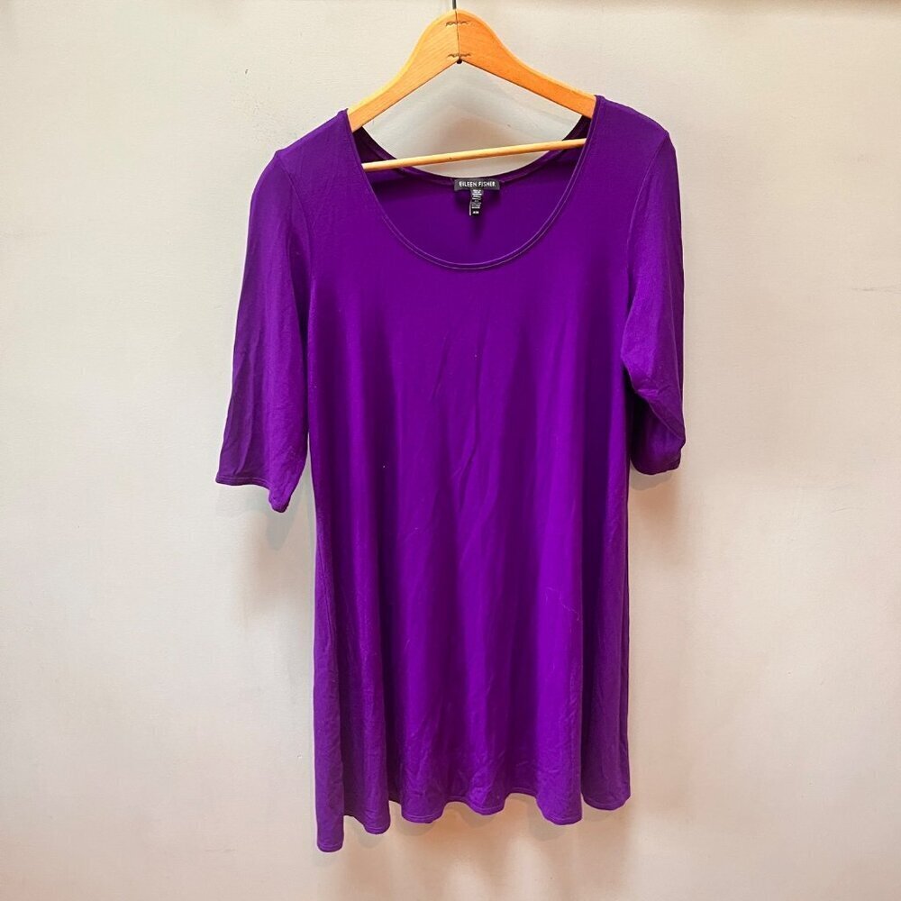 Eileen Fisher Women's Purple Tunic Top M‎
